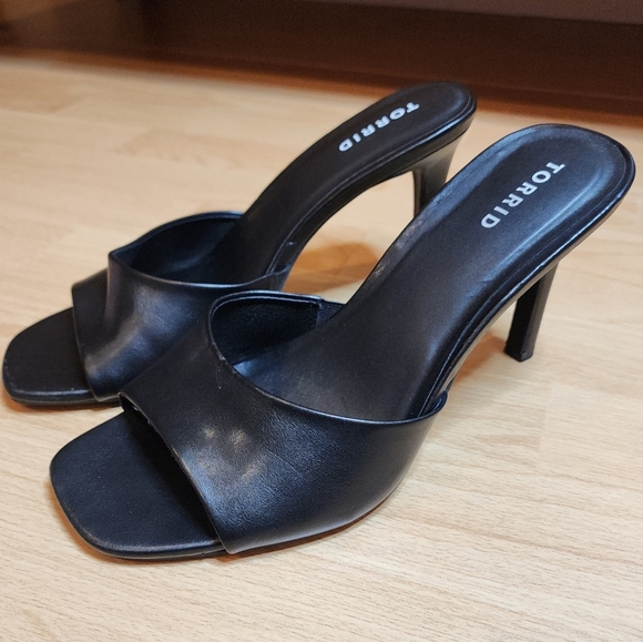 TORRID Black Women's Heeled Sandals - Picture 1 of 16